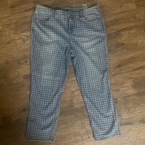 Chicos checked pants